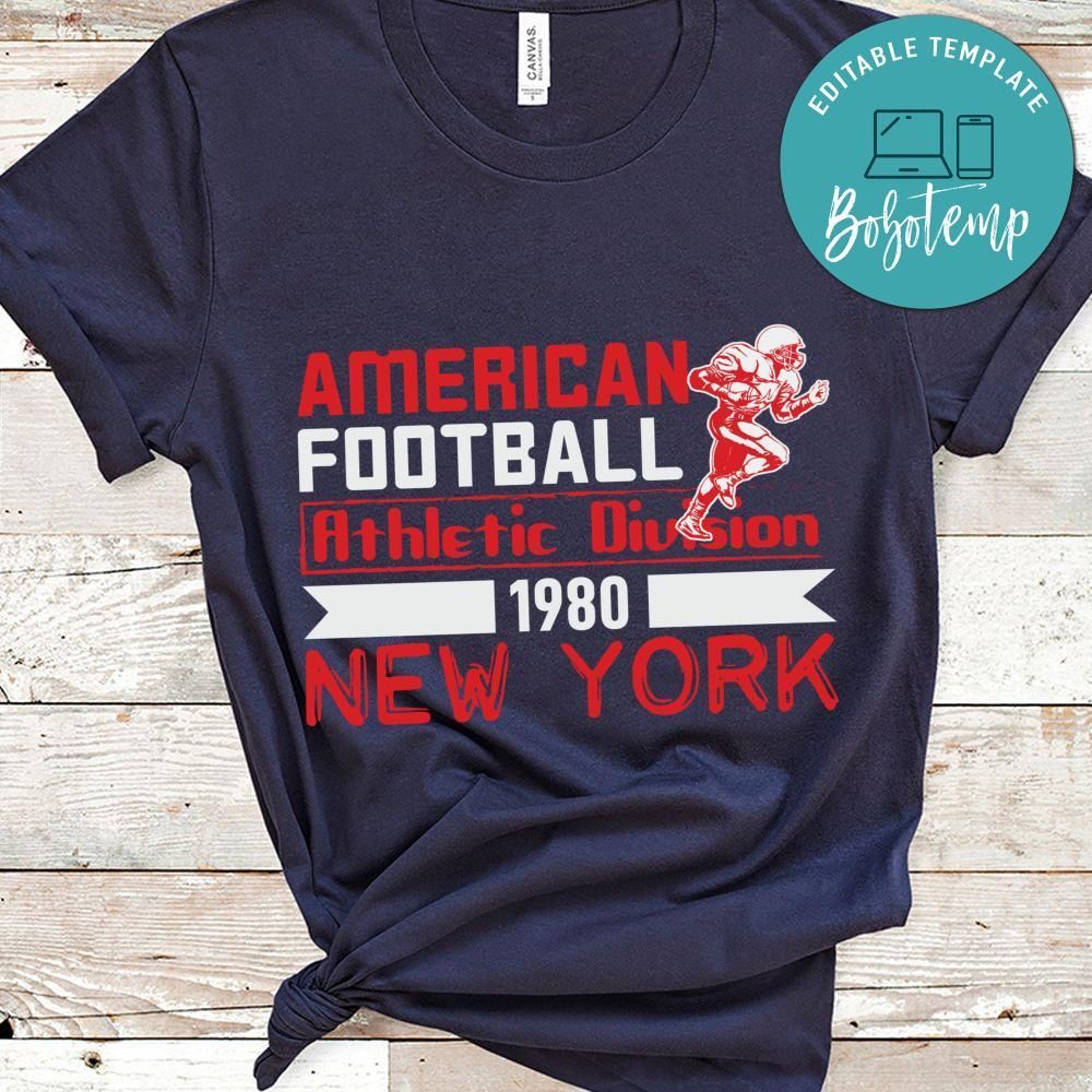 American Football Athletic Division 1980 New York T-shirt