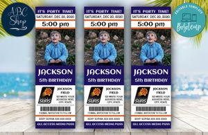Phoenix Suns Birthday Ticket With Photo Invitation Instant Download