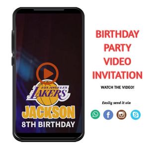 Anthony Davis Birthday Video Invitation Digital Template Customizable Instant Download