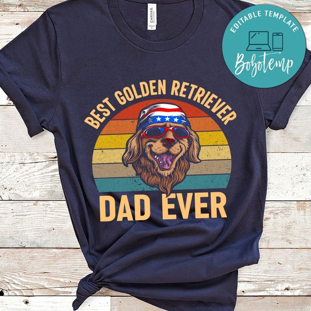 Best Golden Retriever Dad Ever T-shirts
