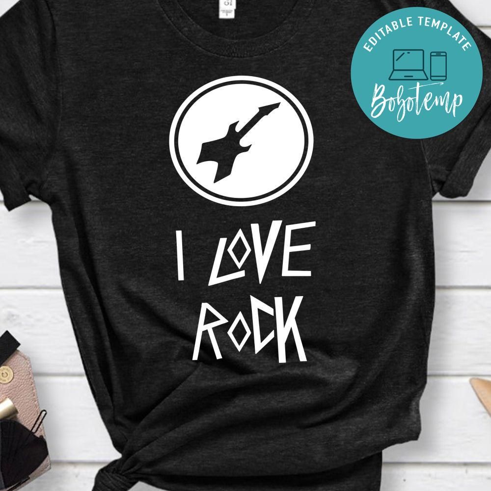 I Love Rock Shirt | Bobotemp