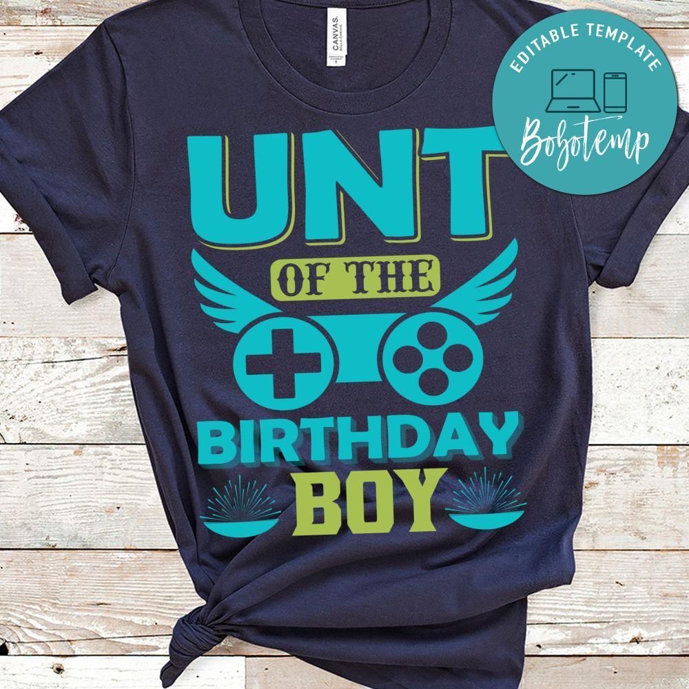 Unt Of The Birthday Boy Shirt
