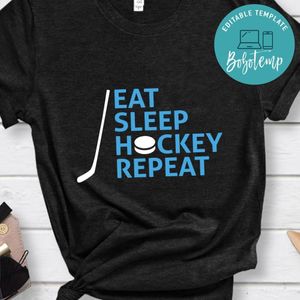 Eat Sleep Hockey Repeat Shirt