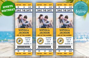 Indiana Pacers Save The Date Wedding Engagement Announcement Ticket Invitation Instant Download