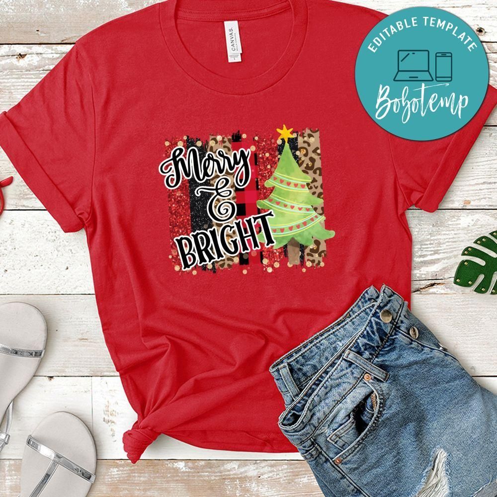 Merry and Bright Christmas Shirt