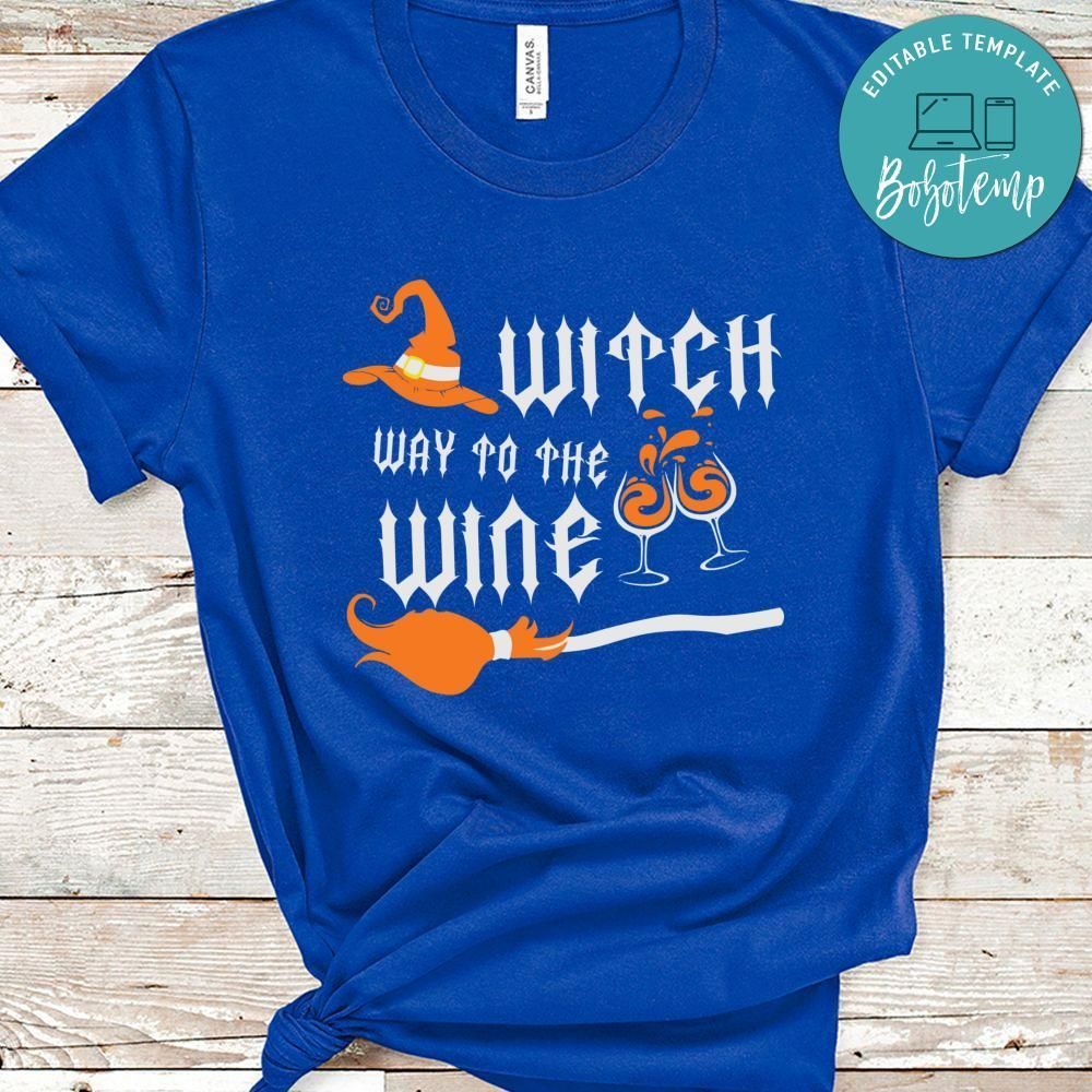 Witch Way To Wine Halloween Wine Lover Shirt
