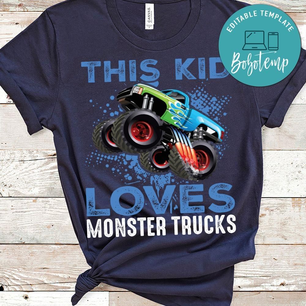 This Kid Loves Monster Trucks Shirt