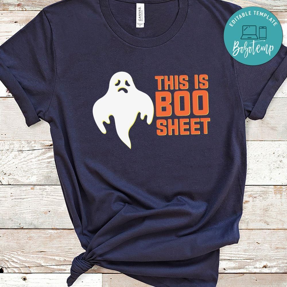 Halloween Ghost This is Boo Sheet Shirt