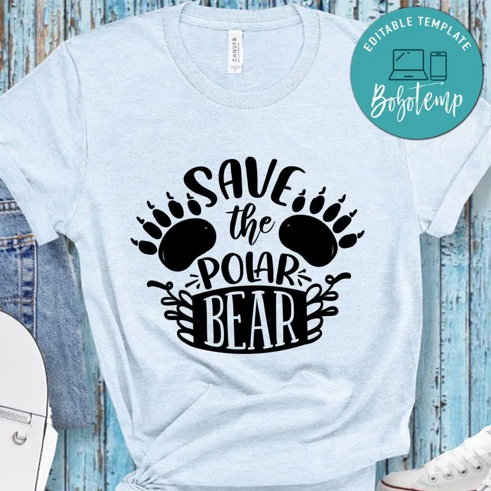 save the polar bear shirt Bobotemp