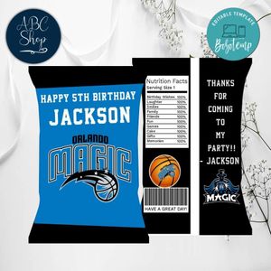 Orlando Magic Chip Bags Digital File Printable Instant Download