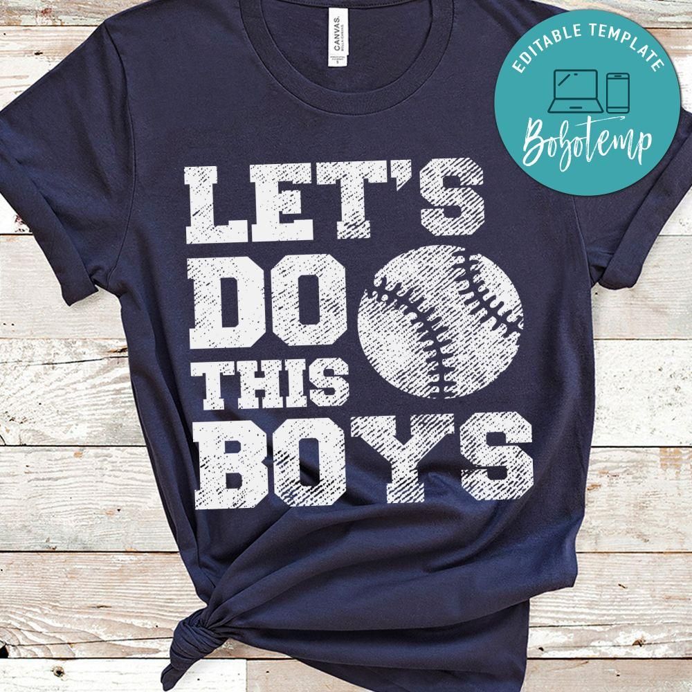Baseball Mom Lets Do This Boys Baseball Shirt