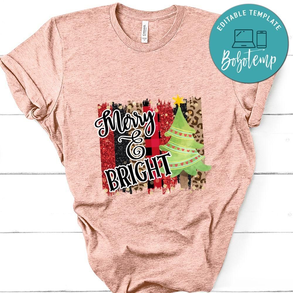 Merry and Bright Christmas Shirt