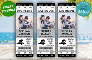 Editable Providence Friars Save The Date Wedding Engagement Announcement Ticket Invitation Instant Download