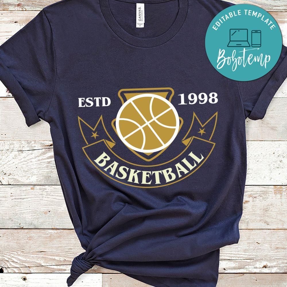 Est 1998 Basketball T- Shirt