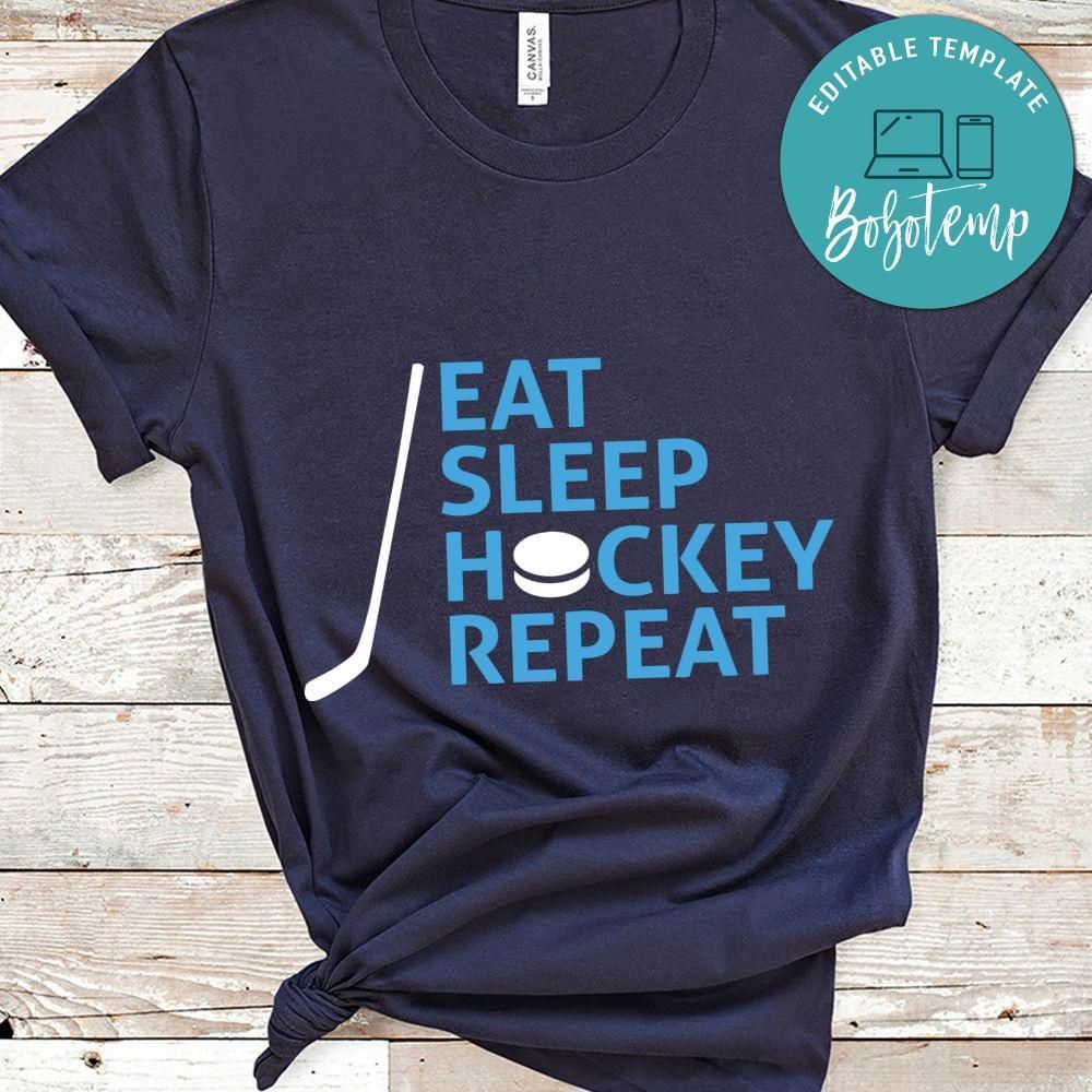 Eat Sleep Hockey Repeat Shirt
