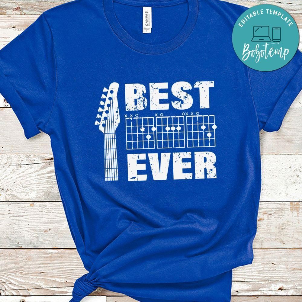Best Dad Ever Music Dad Father's Day Shirt