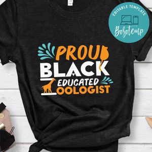 Proud Black Educated Zoologist Shirt