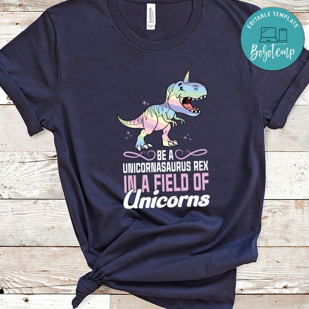 Unicornasaurus Rex Unicorn Tyrannosaurus Shirt