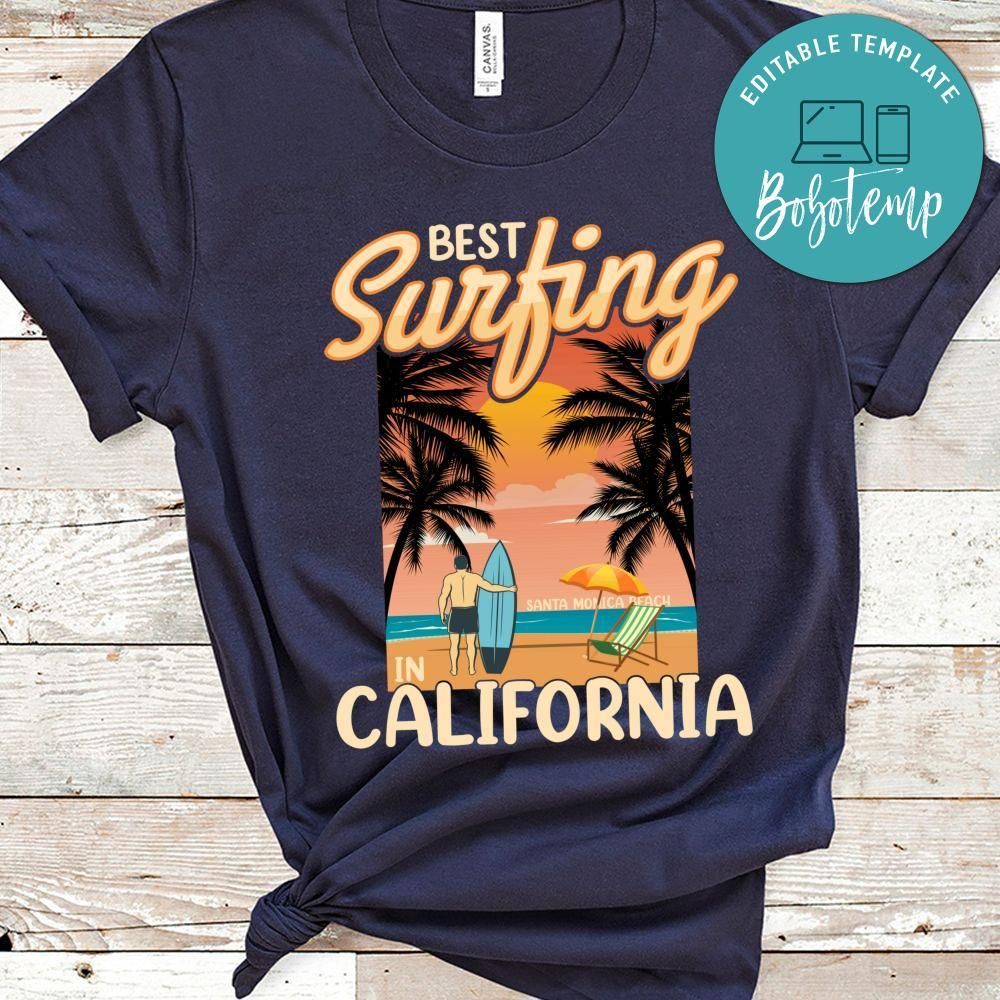 Best Surfing California Shirt