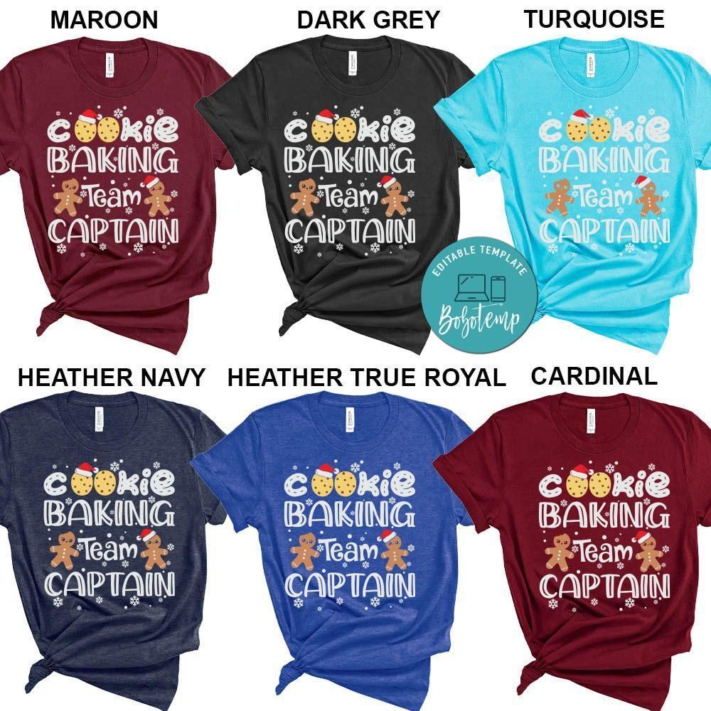 Cookie Baking Team Captain Gingerbread Shirt
