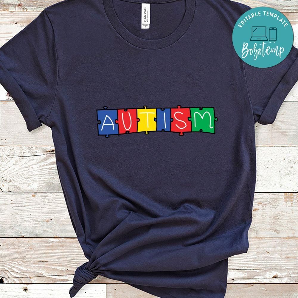 Autism Awareness Colorful Puzzle Shirt