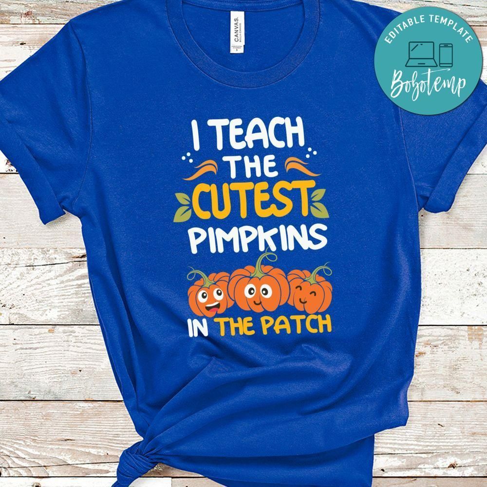 Halloween Pre K Teacher Cutest Pumpkins Shirt