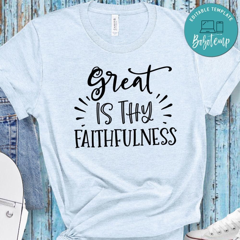 Great is Thy Faithfulness