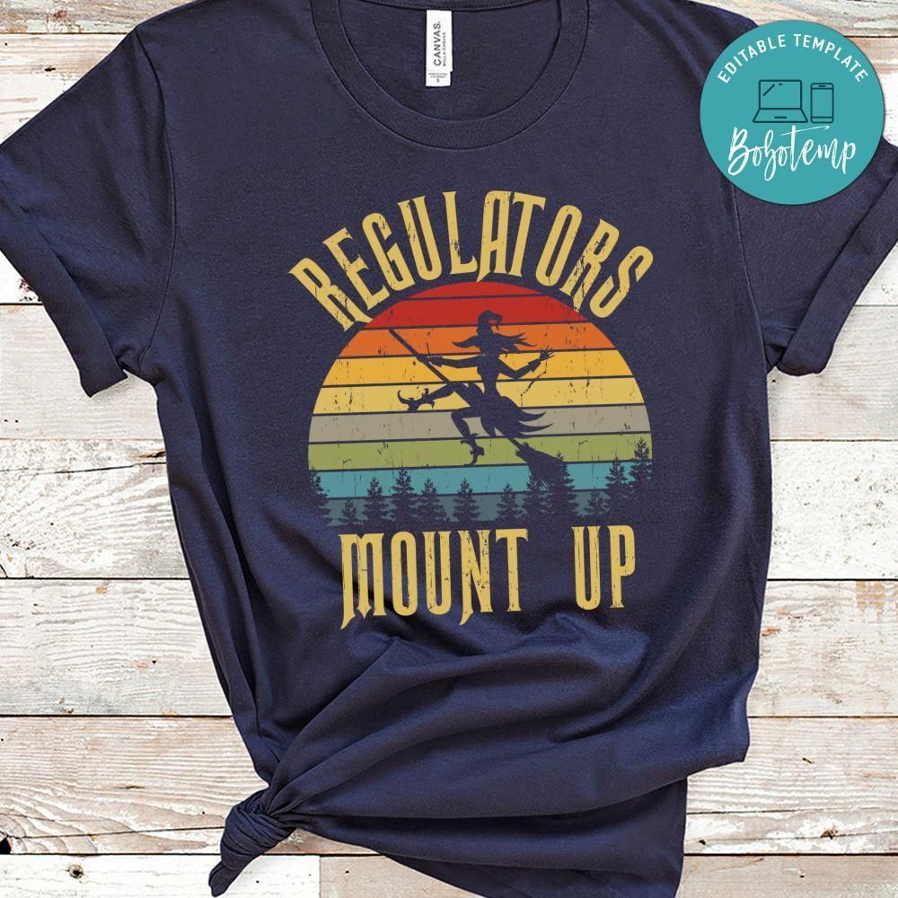 Halloween Regulators Mount Up Witches Shirt