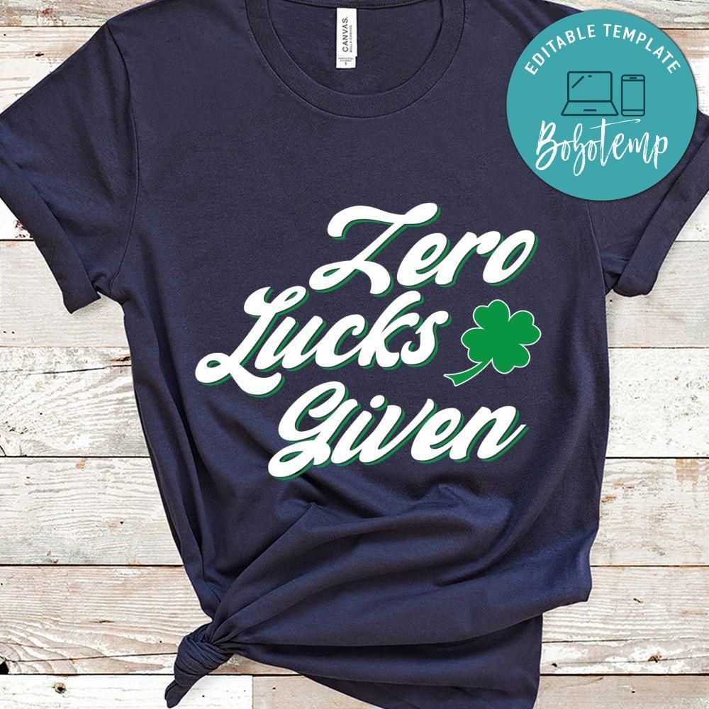 Zero Lucks Given Shirt