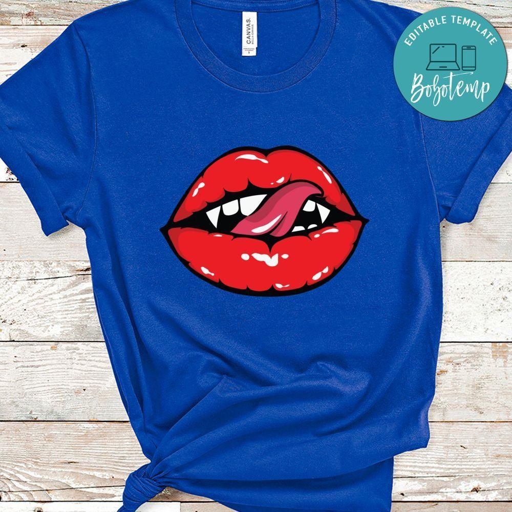 Vampire Lips Halloween Shirt
