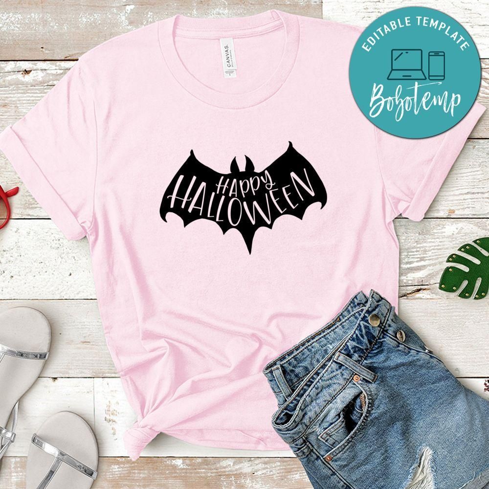Happy Halloween Bat Halloween Shirt