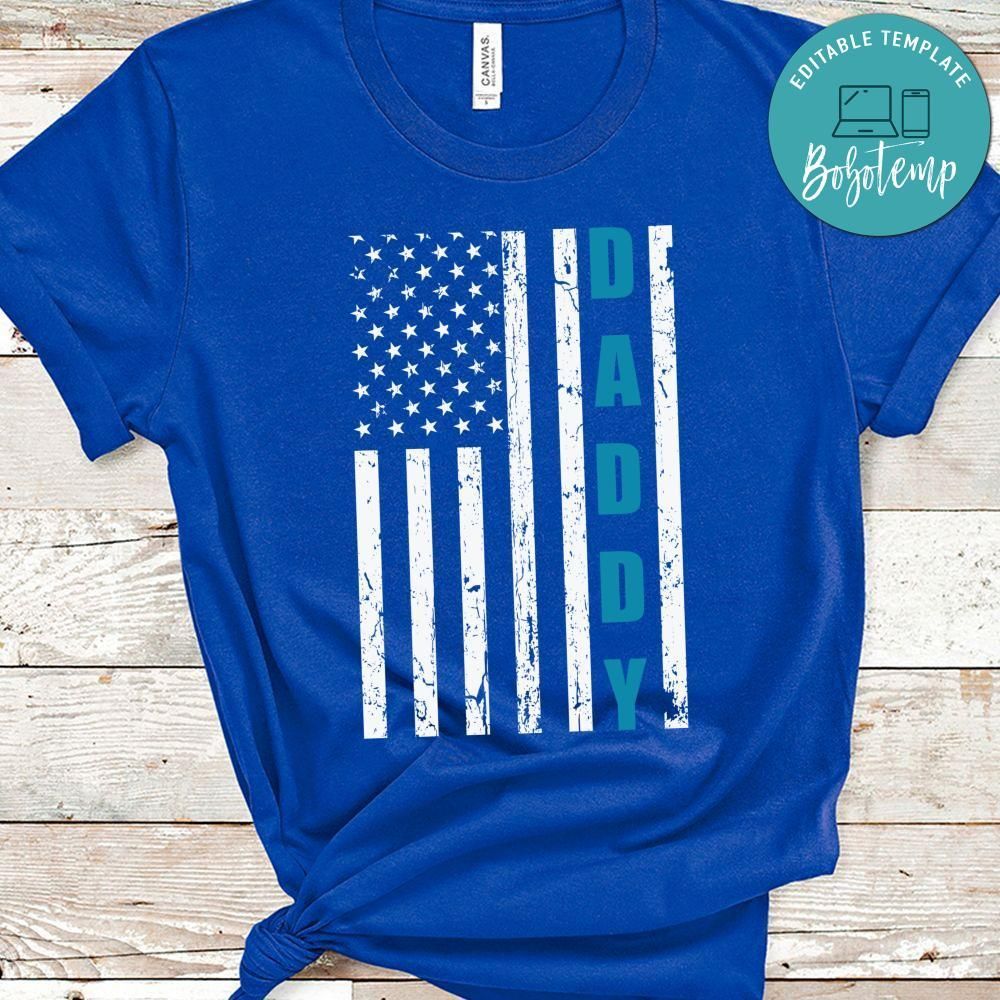 Daddy American Flag Father Day Shirt