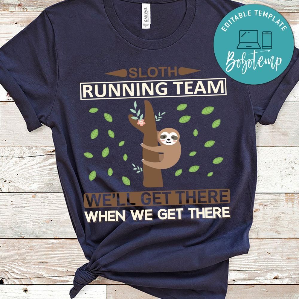 Sloth Running Team T-shirt