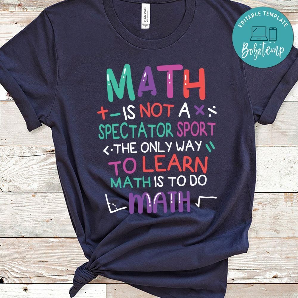 Math Teacher Mathematical Symbol Shirt