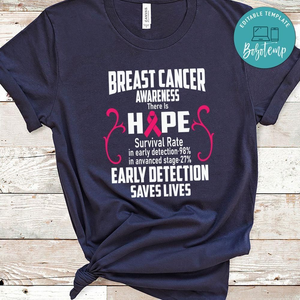 Breast Cancer Early Detection Save Lives Shirt