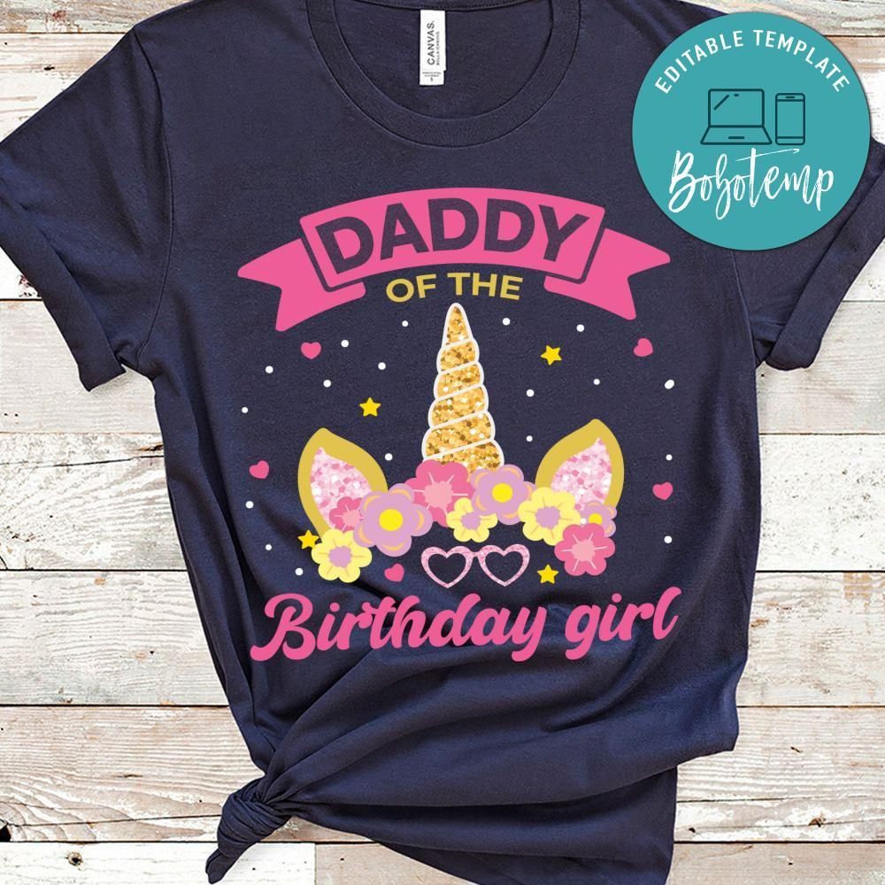 Daddy Of The Birthday Girl Shirt