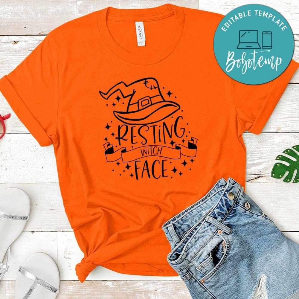 Resting Witch Face Halloween Classic T-Shirt