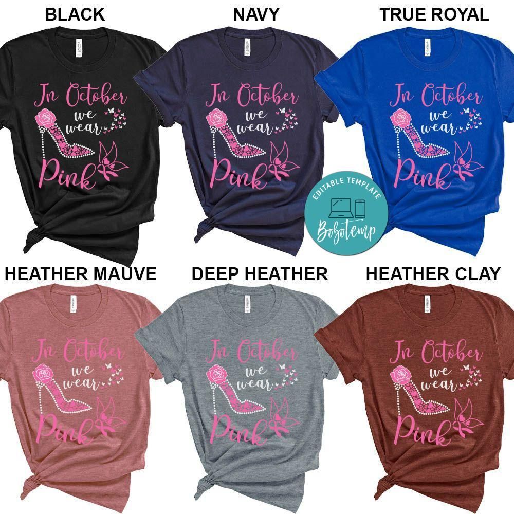 In October We Wear Pink High Heels Shirt