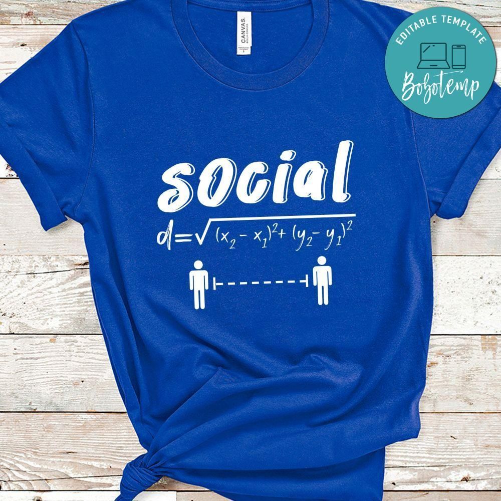 Social Distance Math T-Shirt