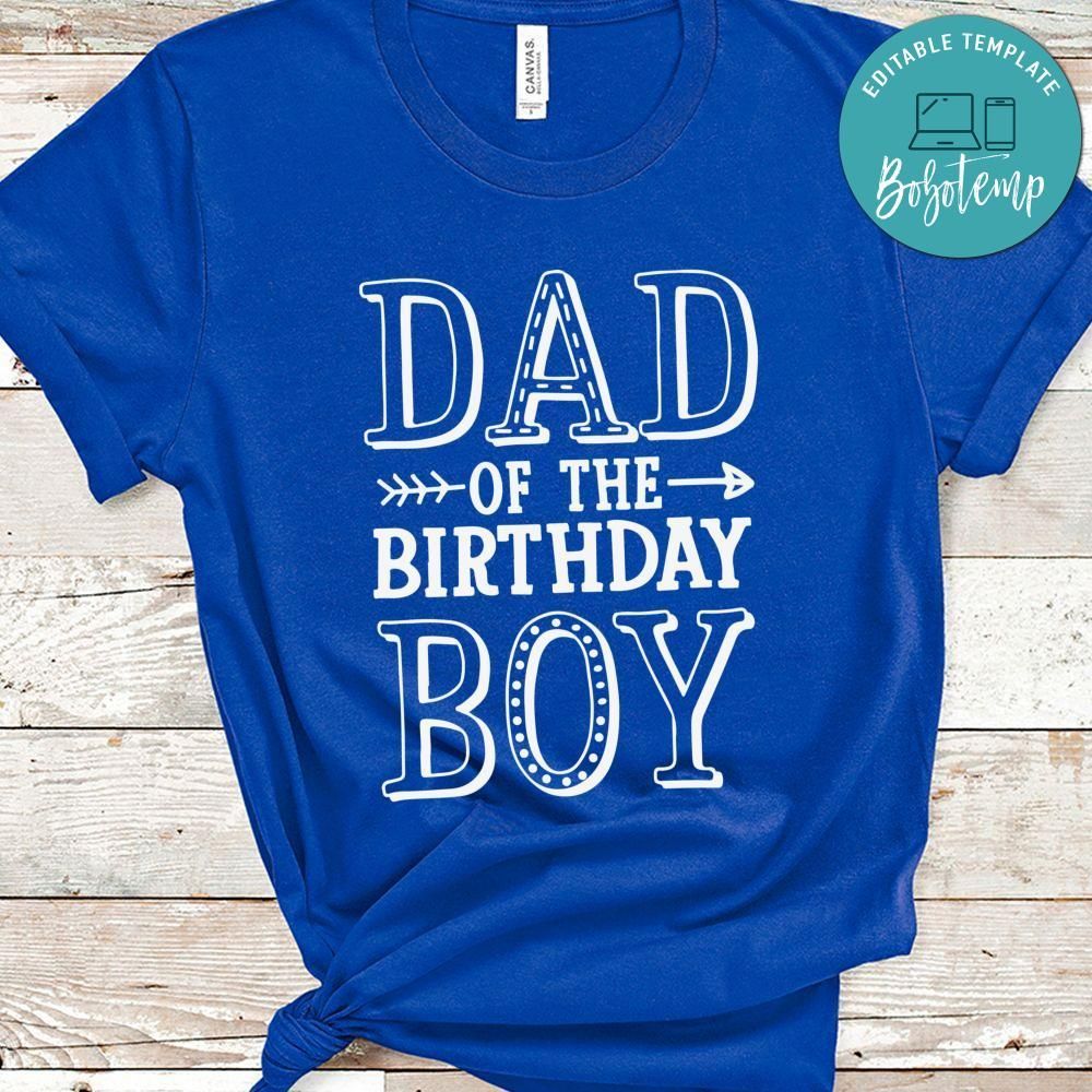 Dad of the Birthday Boy Shirt