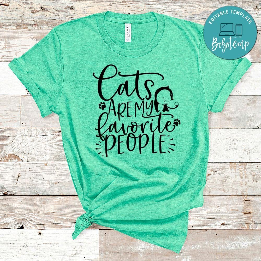 Cats Are My Fav People Shirt