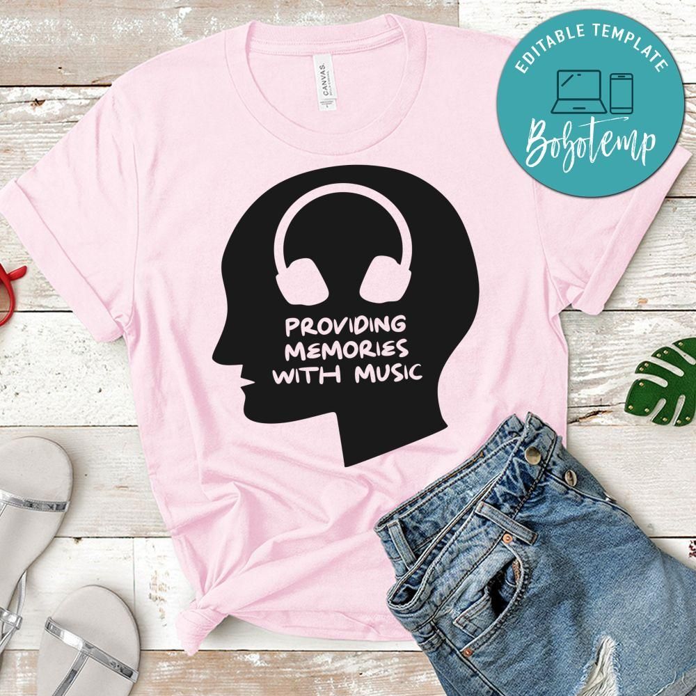 Providing Memories With Music Shirt