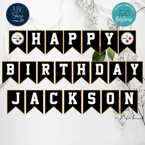 Pittsburgh Steelers Birthday Banner Instant Download