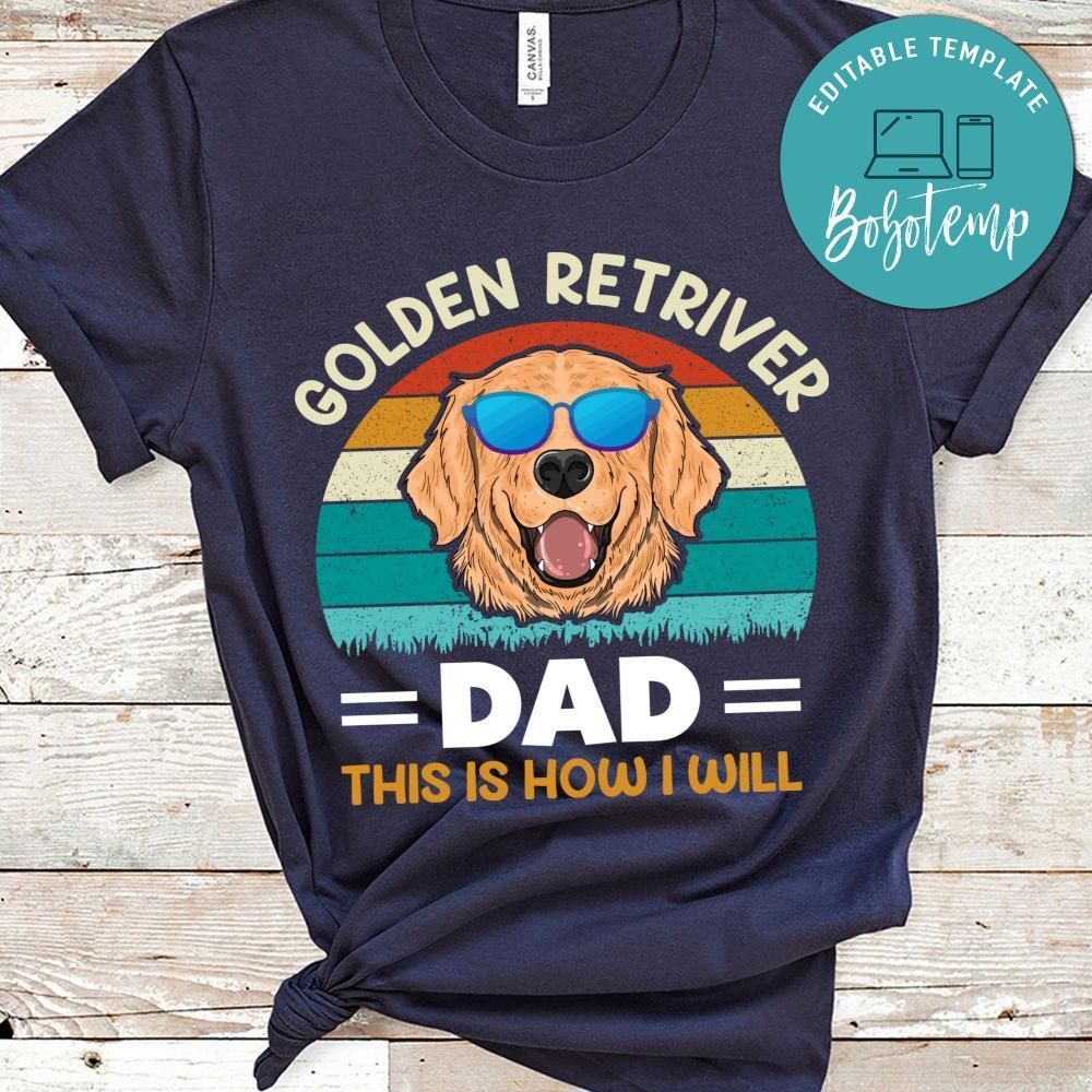 Golden Retriver Dad Shirt