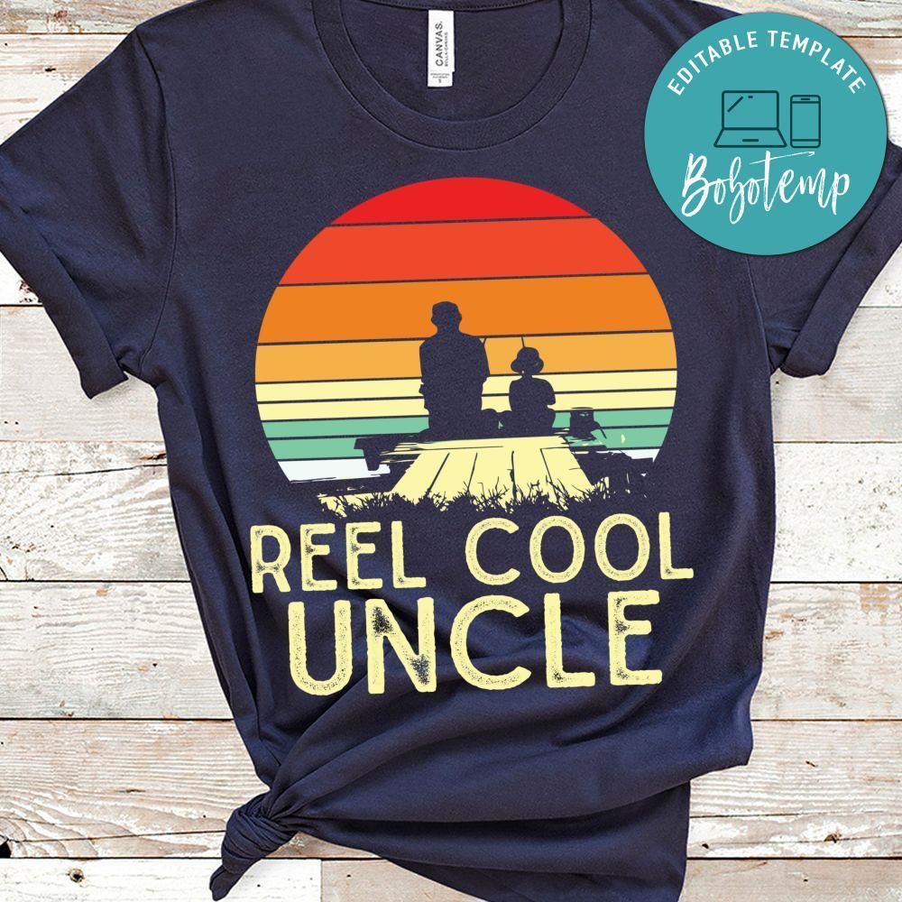 Retro Vintage Reel Cool Uncle Shirt