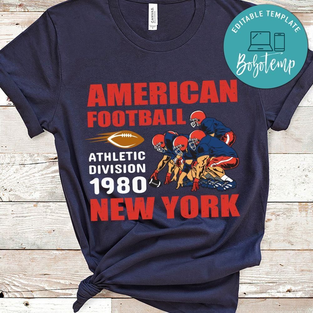 American Football Athletic Division 1980 New York Shirt