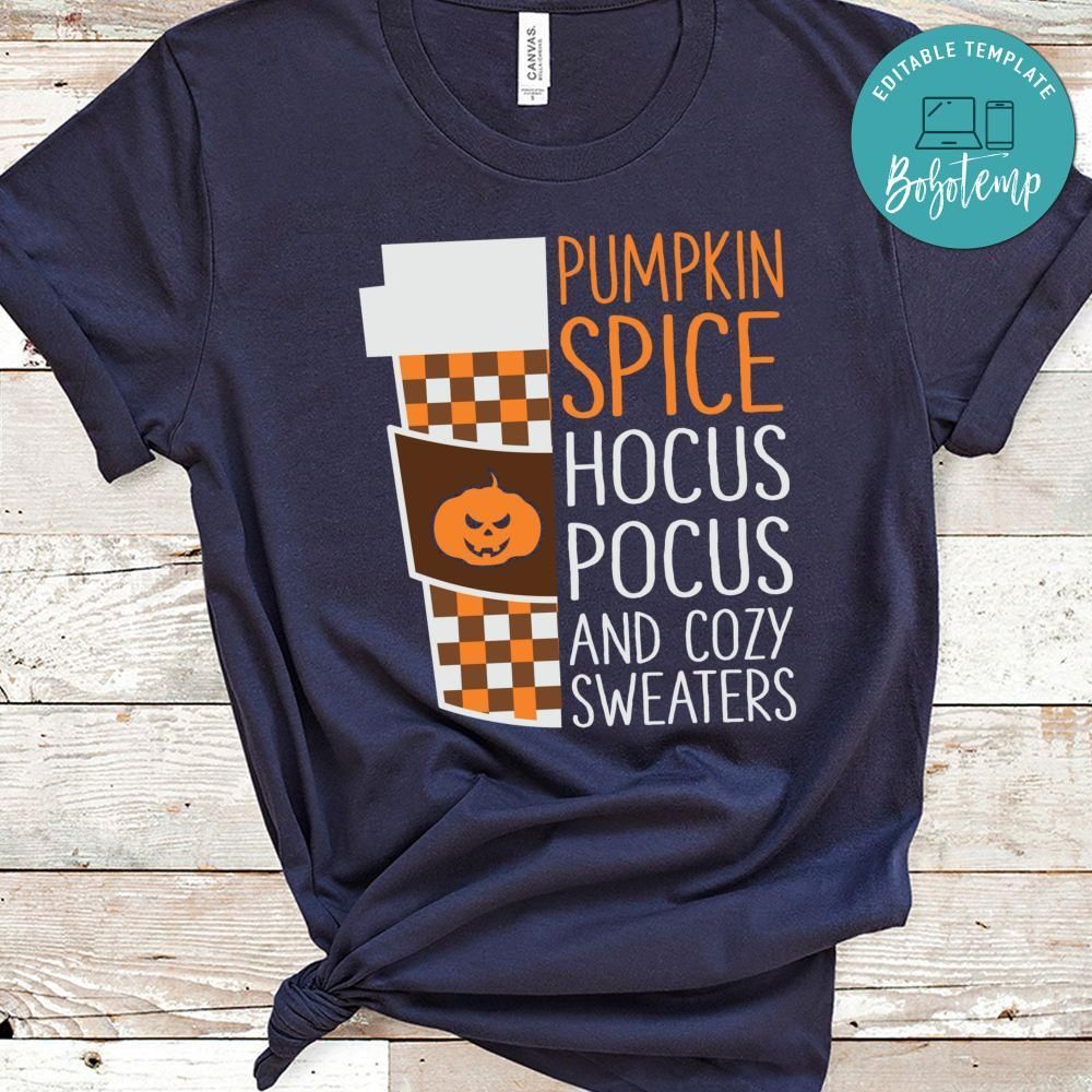 Pumpkin Spice Hocus Pocus Cozy Sweater Shirt