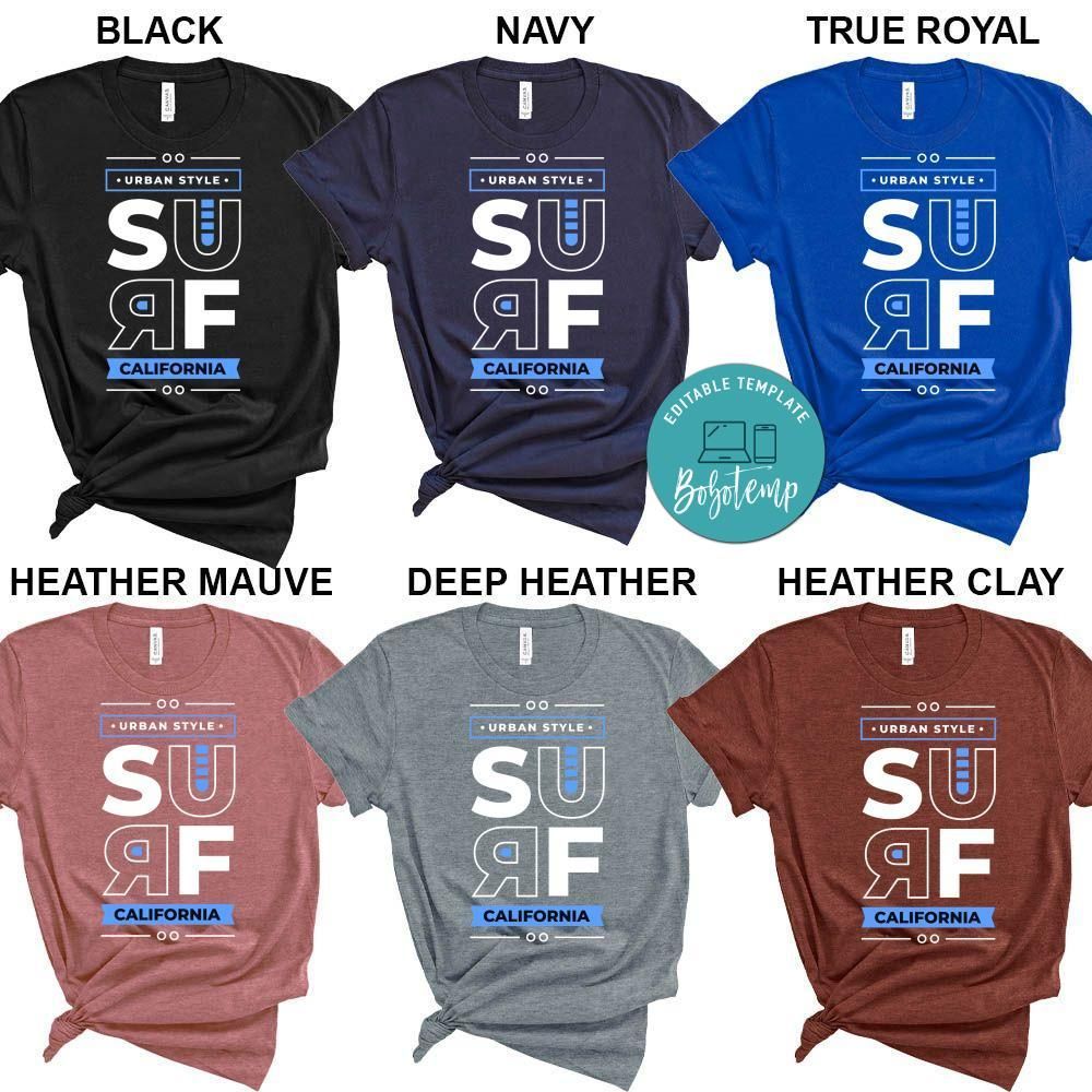 Surf California Lettering Shirt