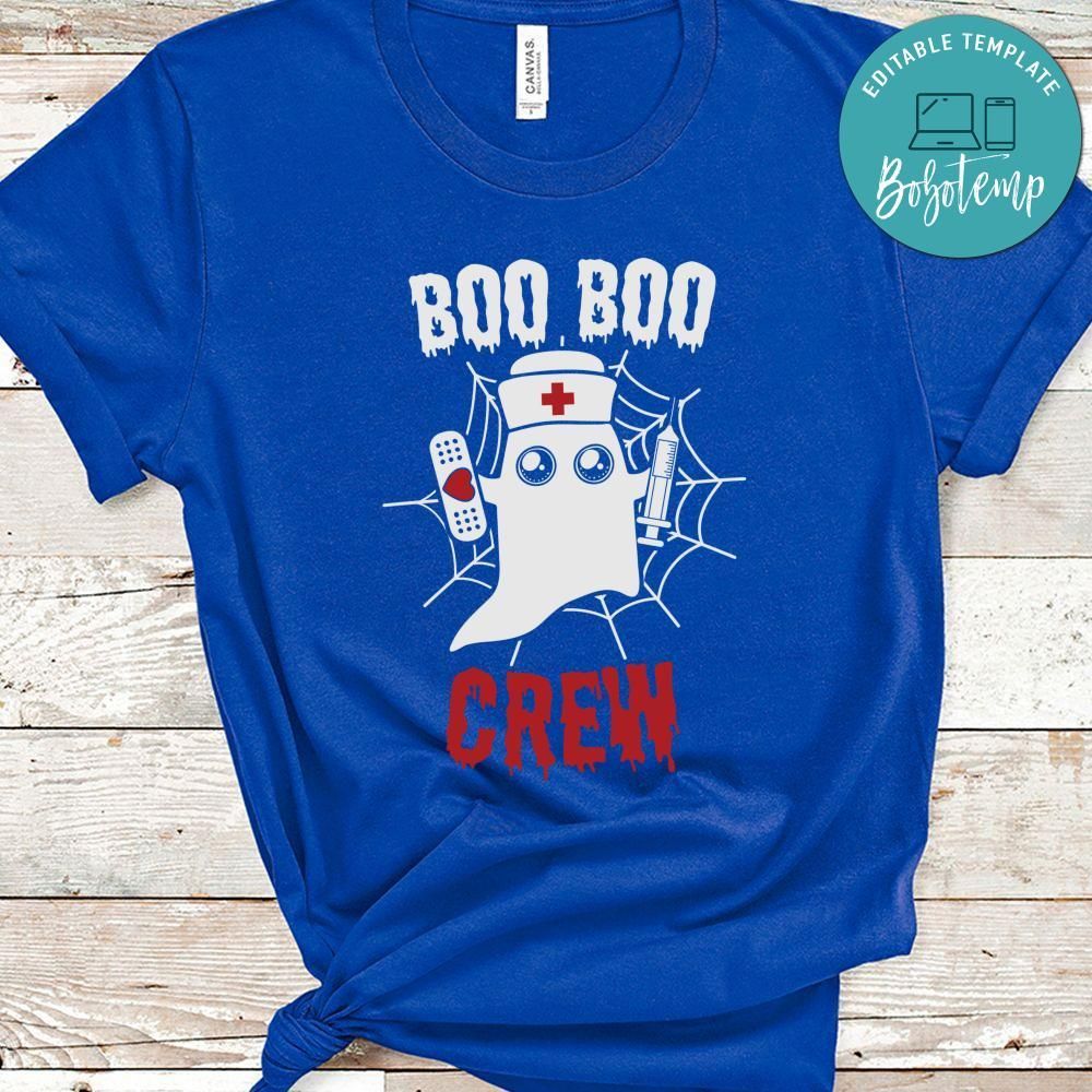 Boo Boo Crew Halloween Funny Nurse Shirt