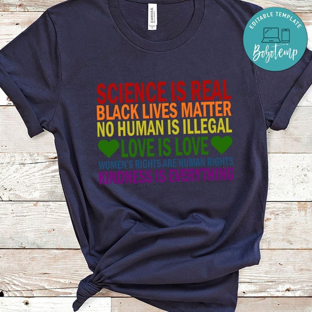 Science Is Real Black Lives Matter Shirt